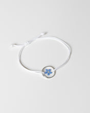 Lade das Bild in den Galerie-Viewer, Stoff Armband “Pia” mit Vergissmeinnicht