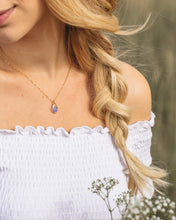 Lade das Bild in den Galerie-Viewer, Kette "Kitty" mit Vergissmeinnicht, Gold