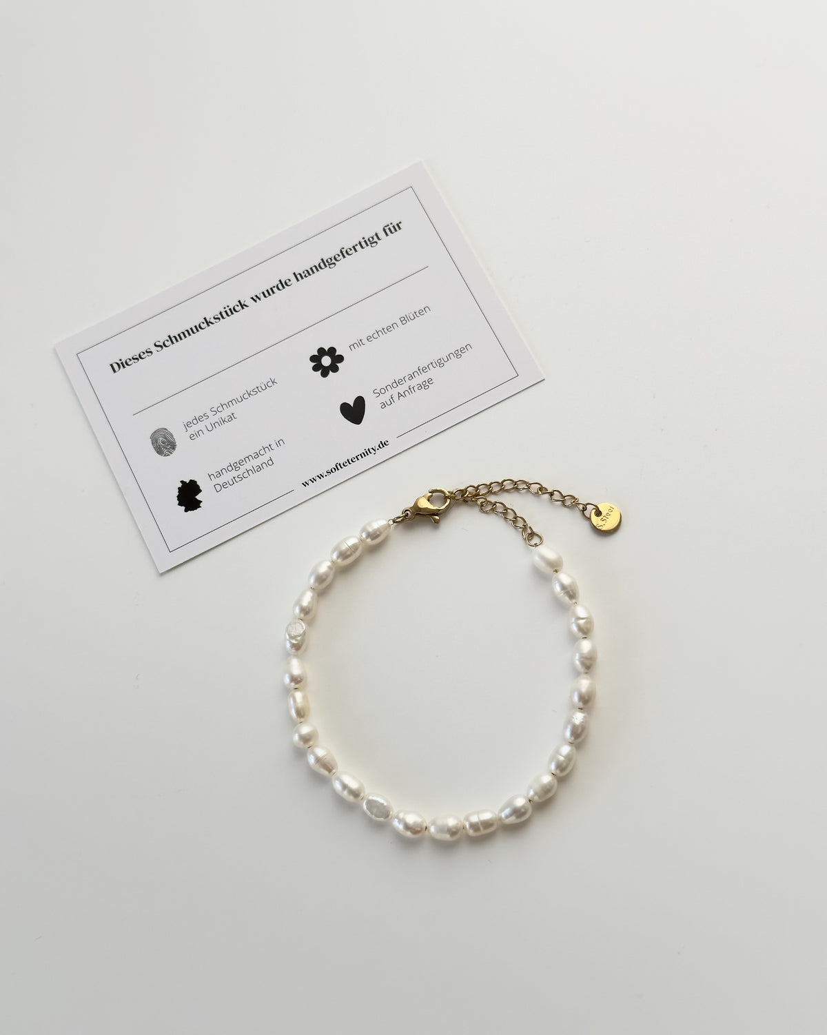 Süßwasser Perlen Armband Edelstahl