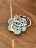 Schmuckschale „Blume schwarz gesprenkelt“