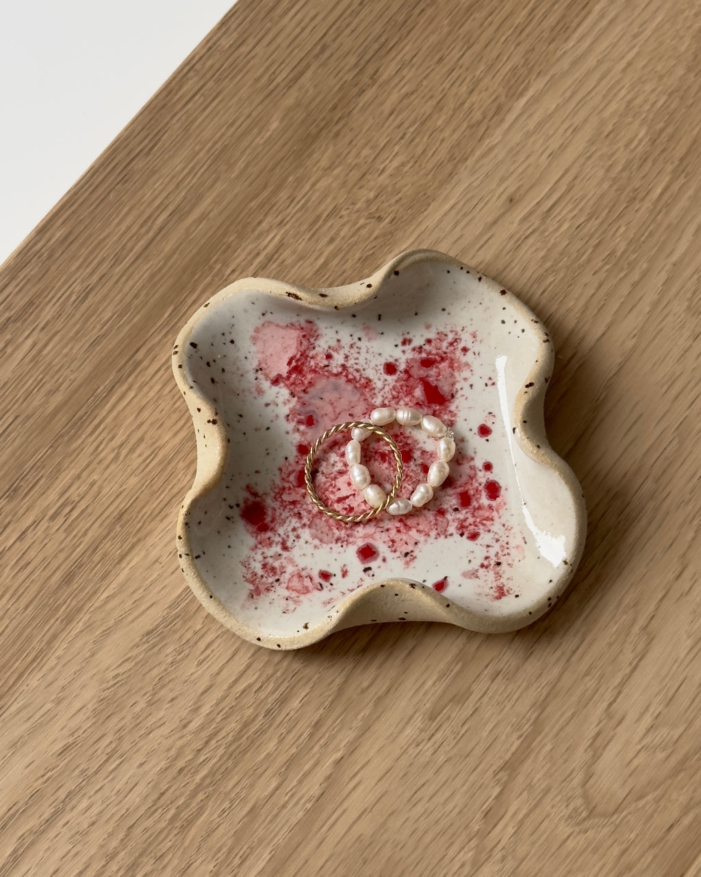 Schmuckschale Love Edition Welle Rund