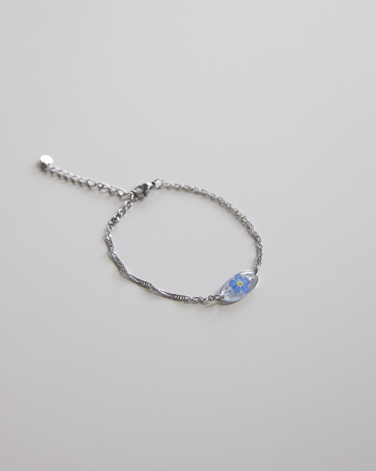 Vergissmeinnicht Armband „Kitty mit Silberstaub“