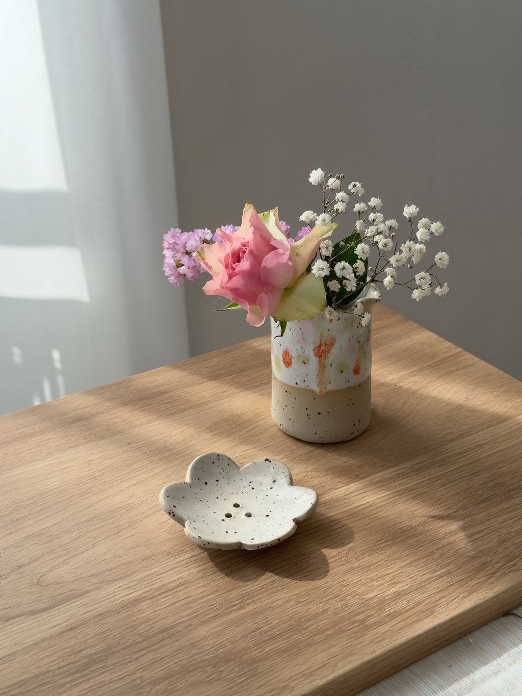 Seifenschale Blume Weiß