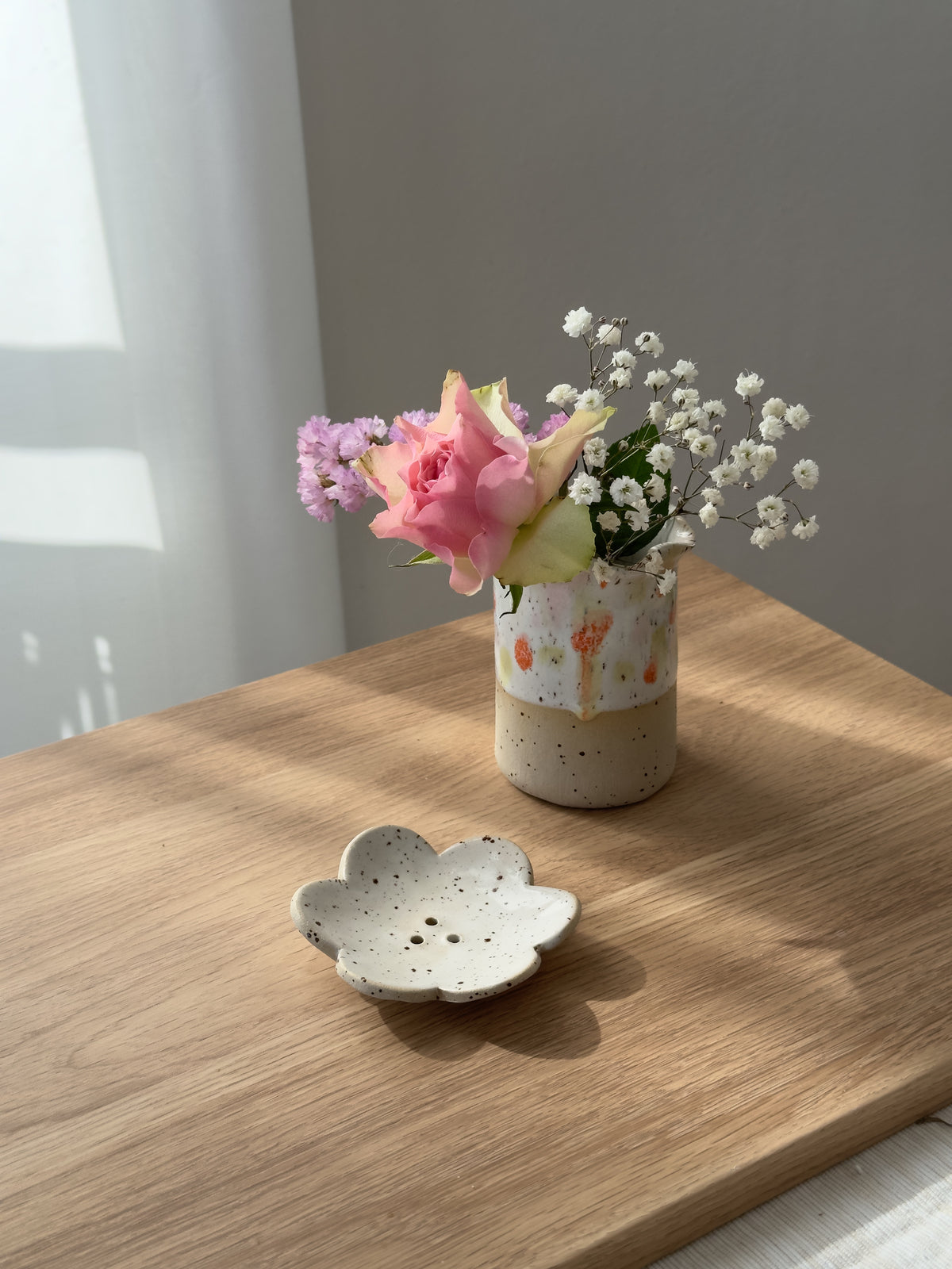 Seifenschale Blume Weiß