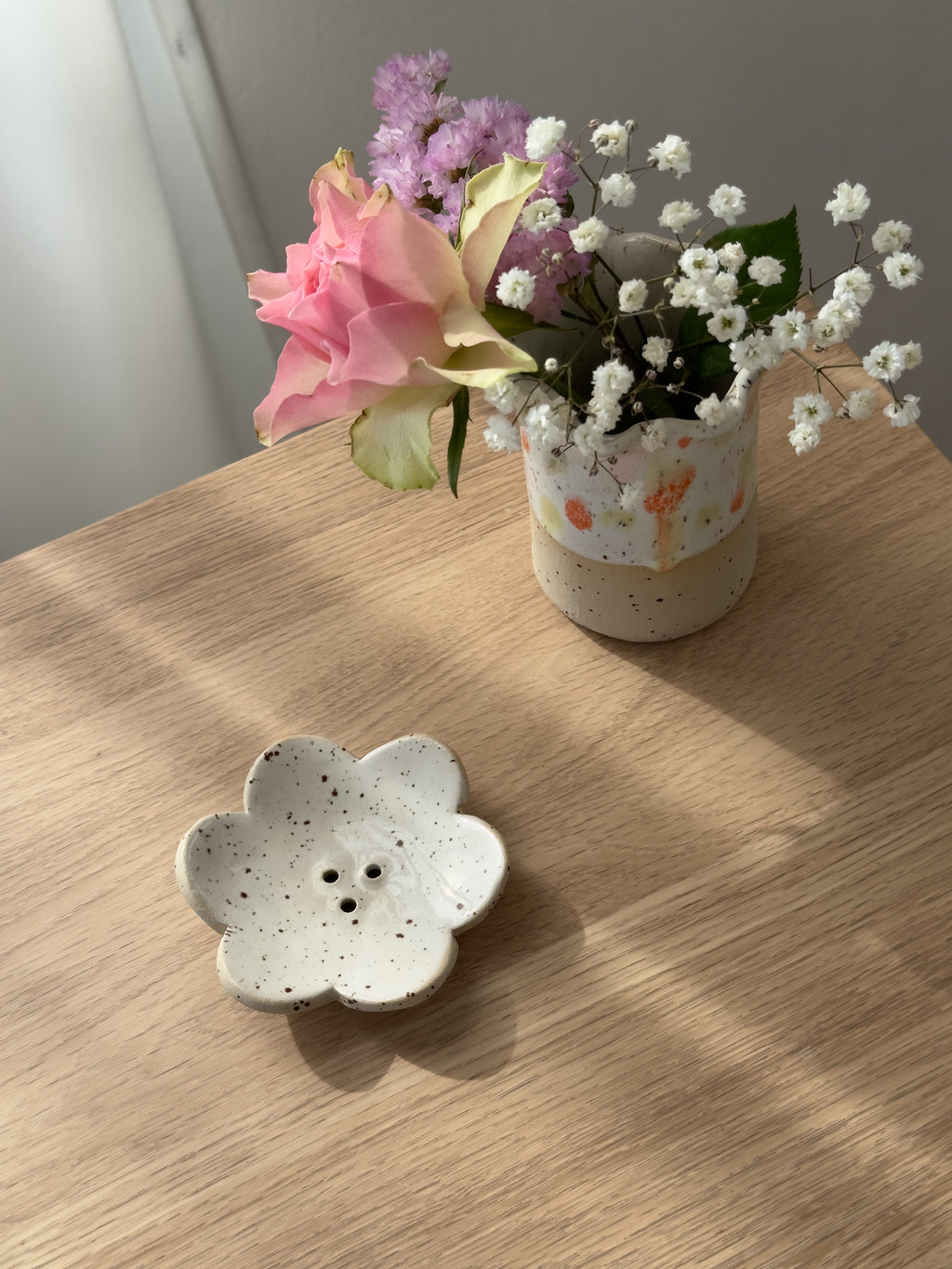 Seifenschale Blume Weiß