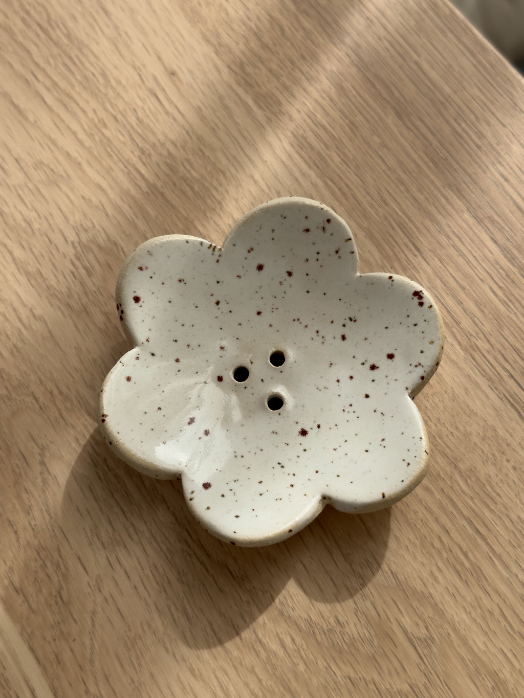 Seifenschale Blume Weiß
