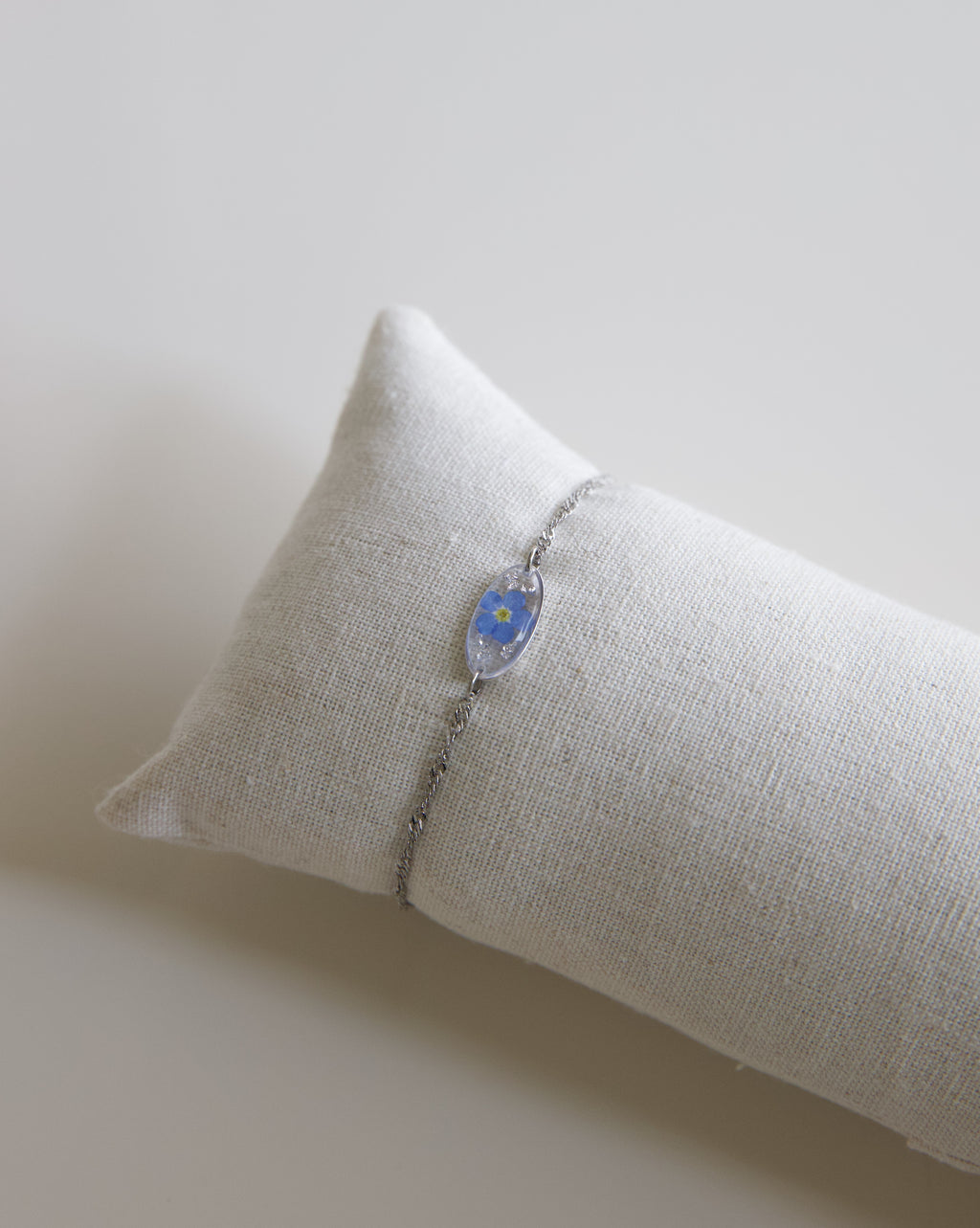 Vergissmeinnicht Armband „Kitty mit Silberstaub“