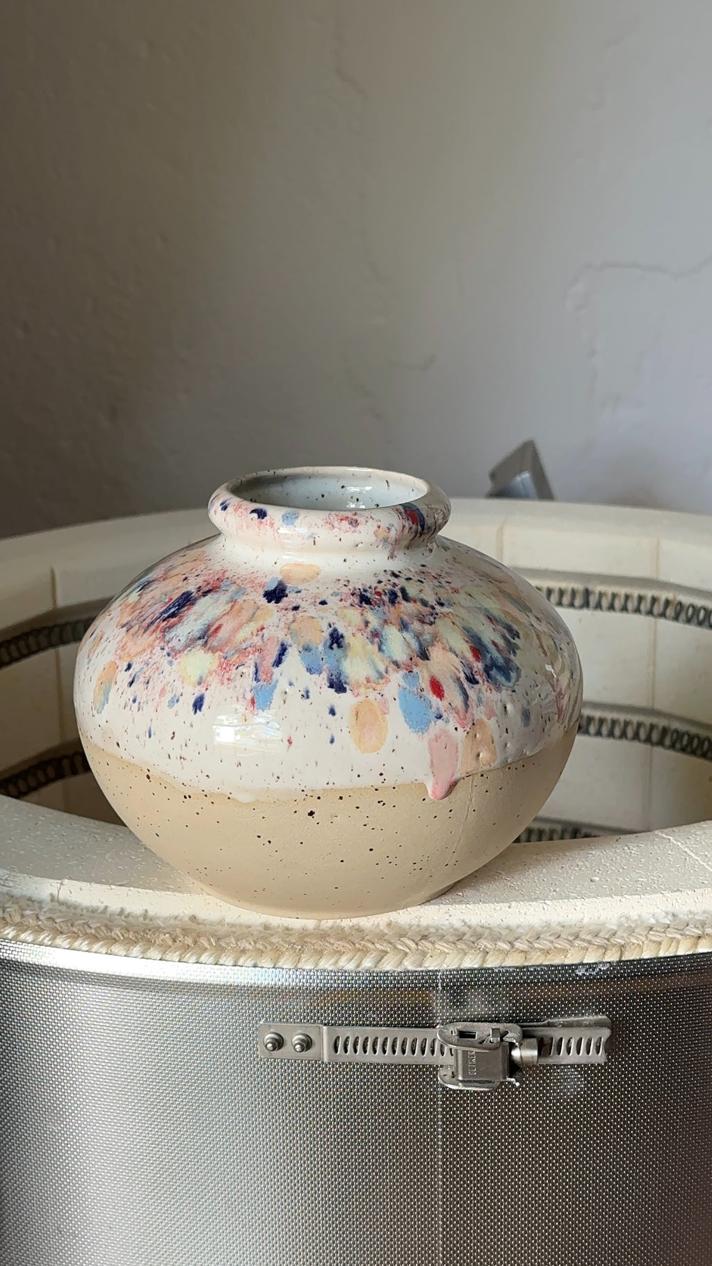 Vase Rund Konfetti