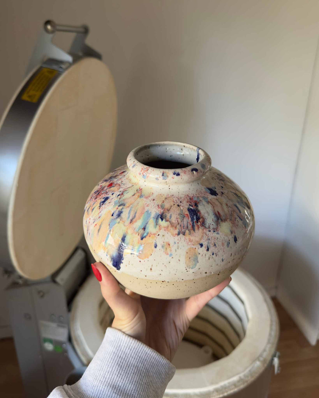 Vase Rund Konfetti