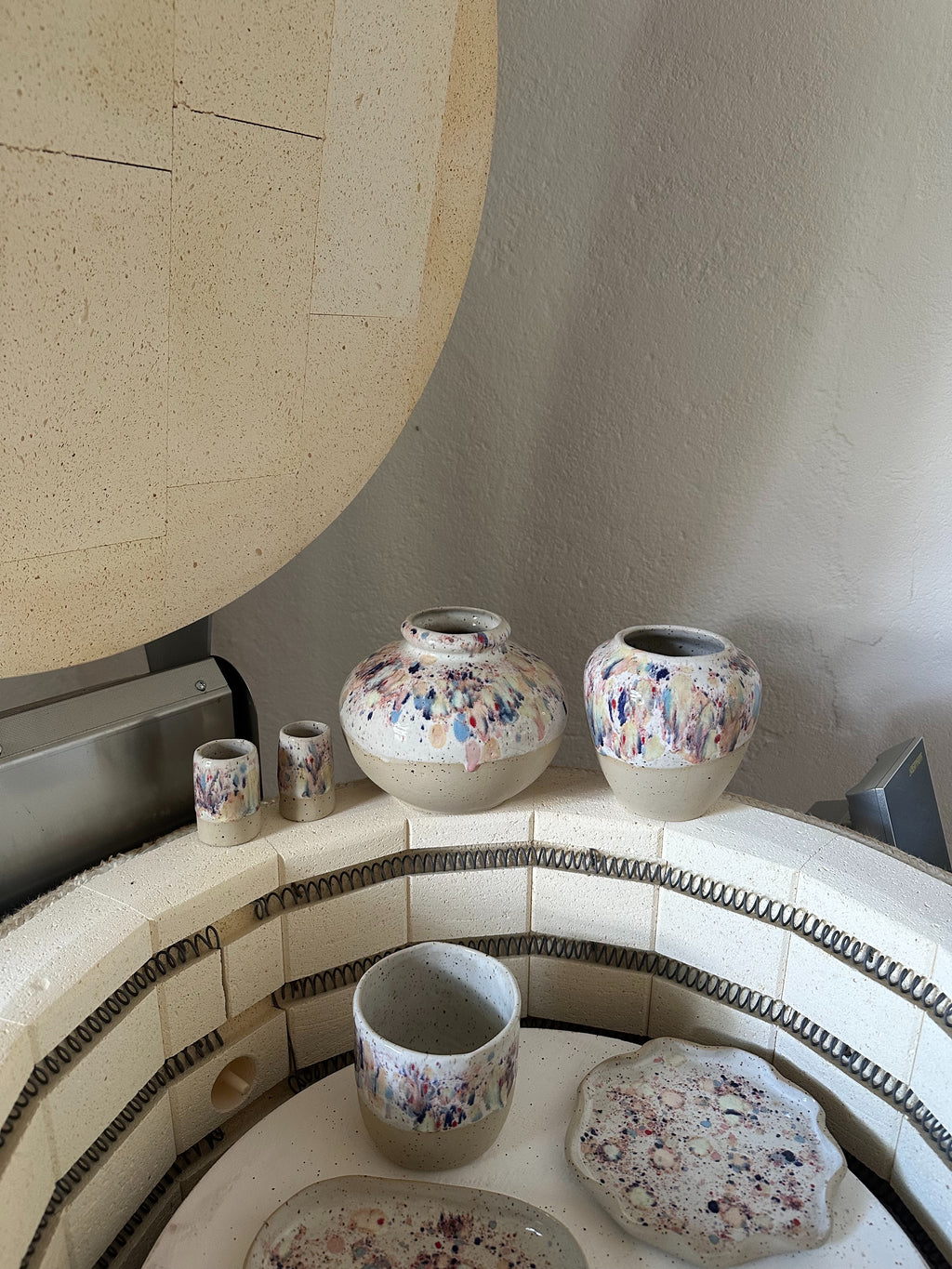 Vase Rund Konfetti