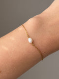 Süßwasserperle Armband Gold