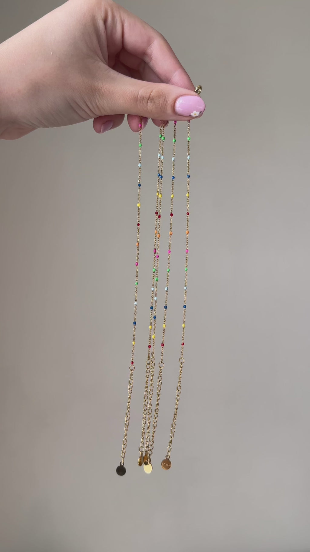 Armband "Regenbogen" mit bunten Perlen