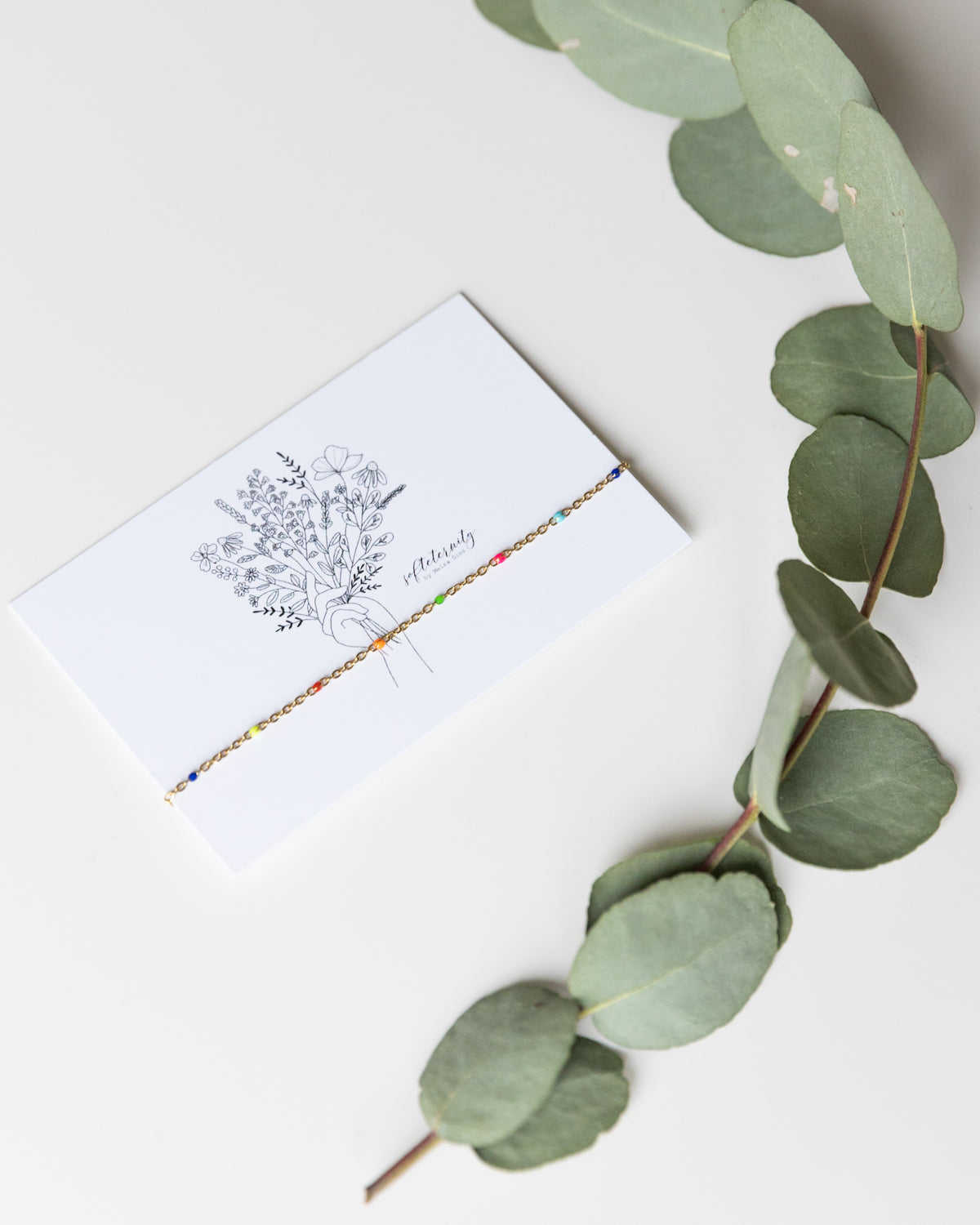 Armband "Regenbogen" mit bunten Perlen