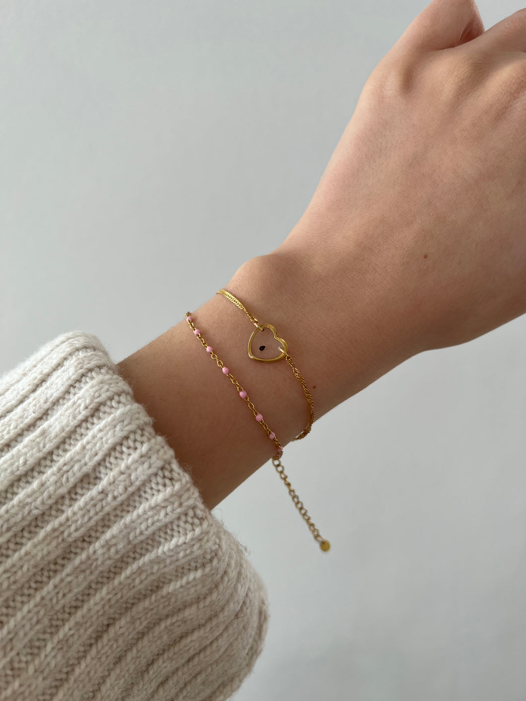Armband “Rosa Spots” Gold