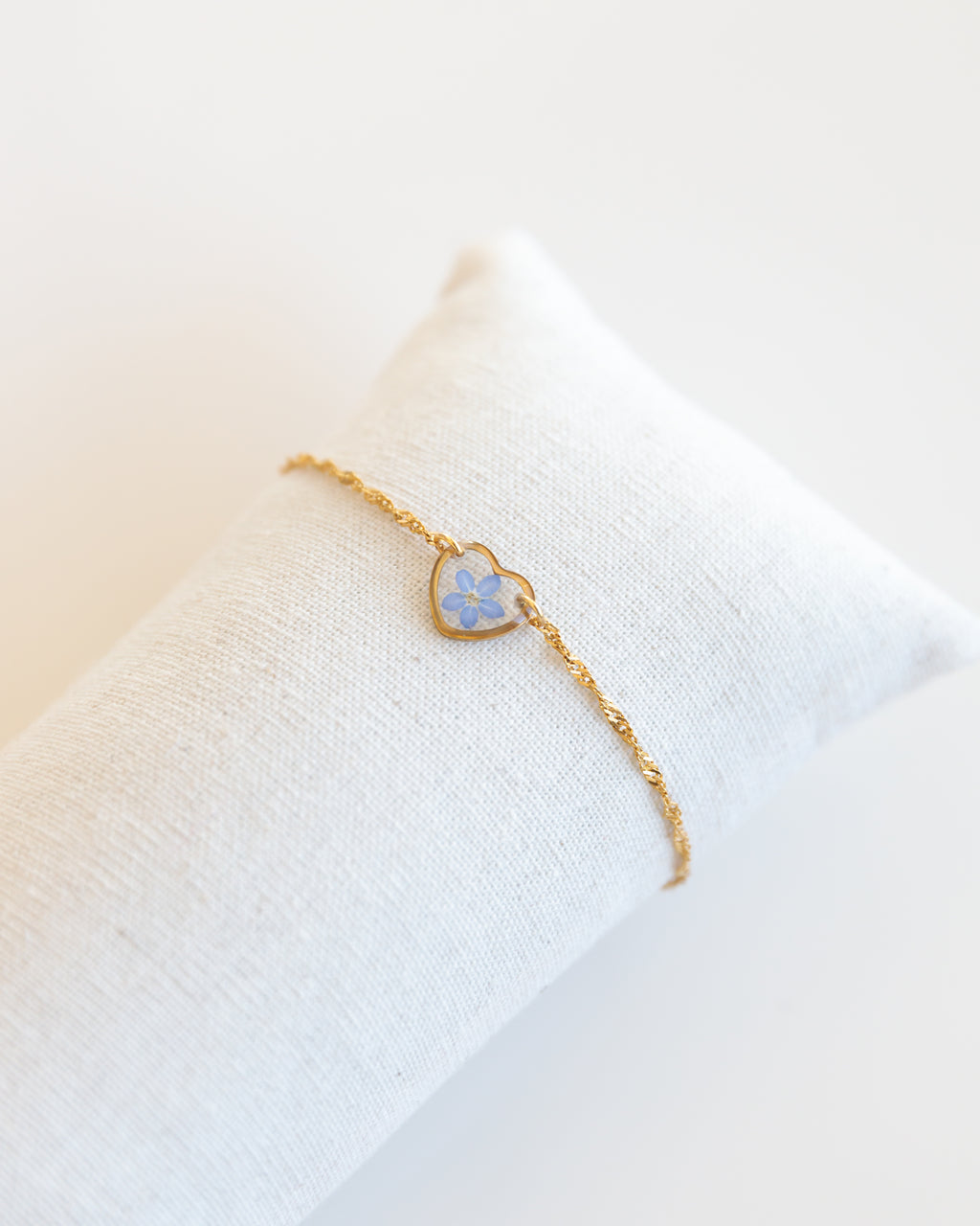 Armband „Pia Herz“ Edelstahl Gold