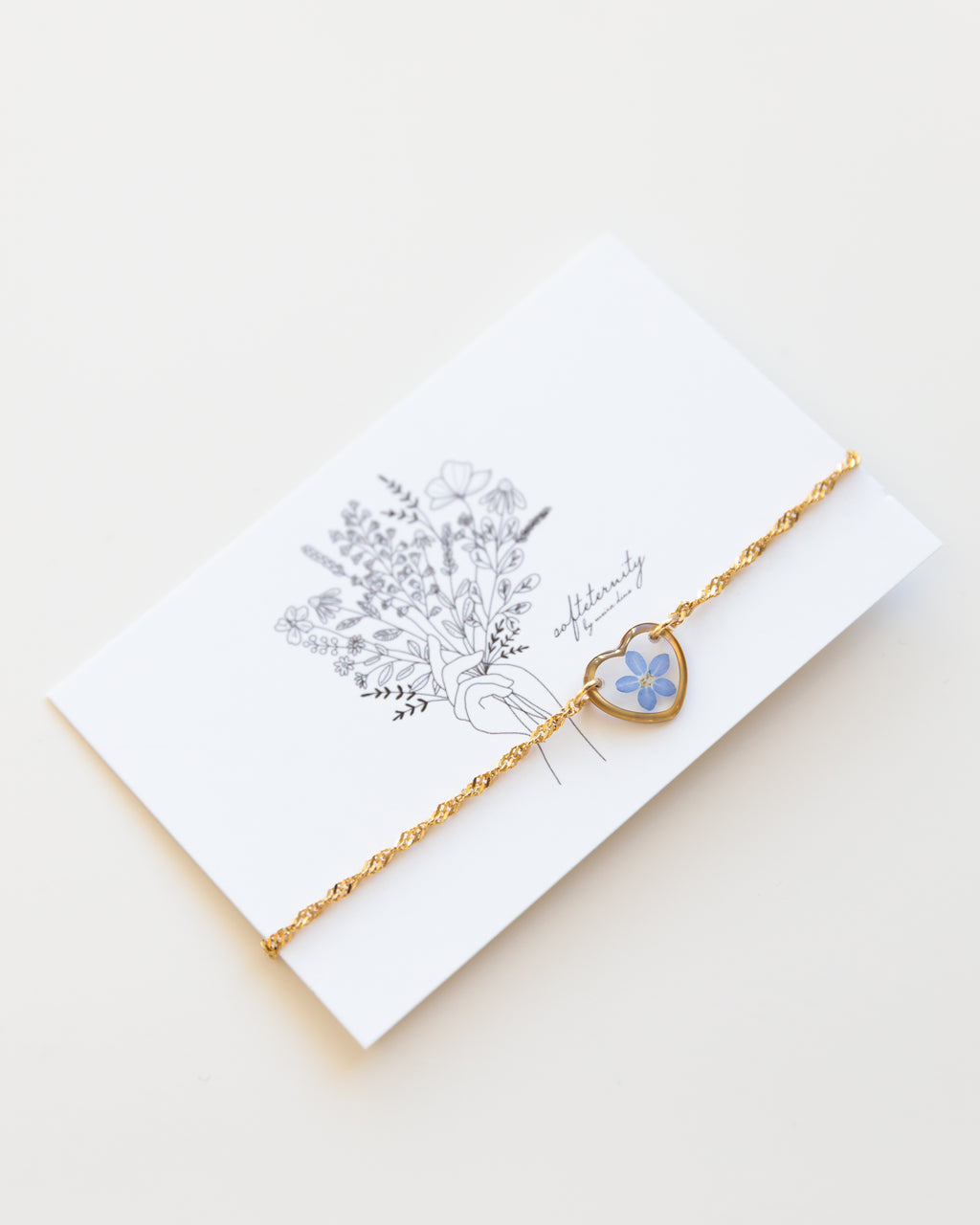 Armband „Pia Herz“ Edelstahl Gold