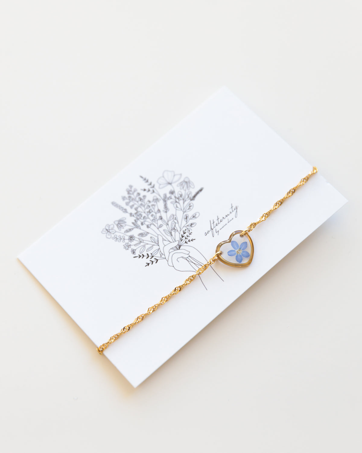 Armband „Pia Herz“ Edelstahl Gold