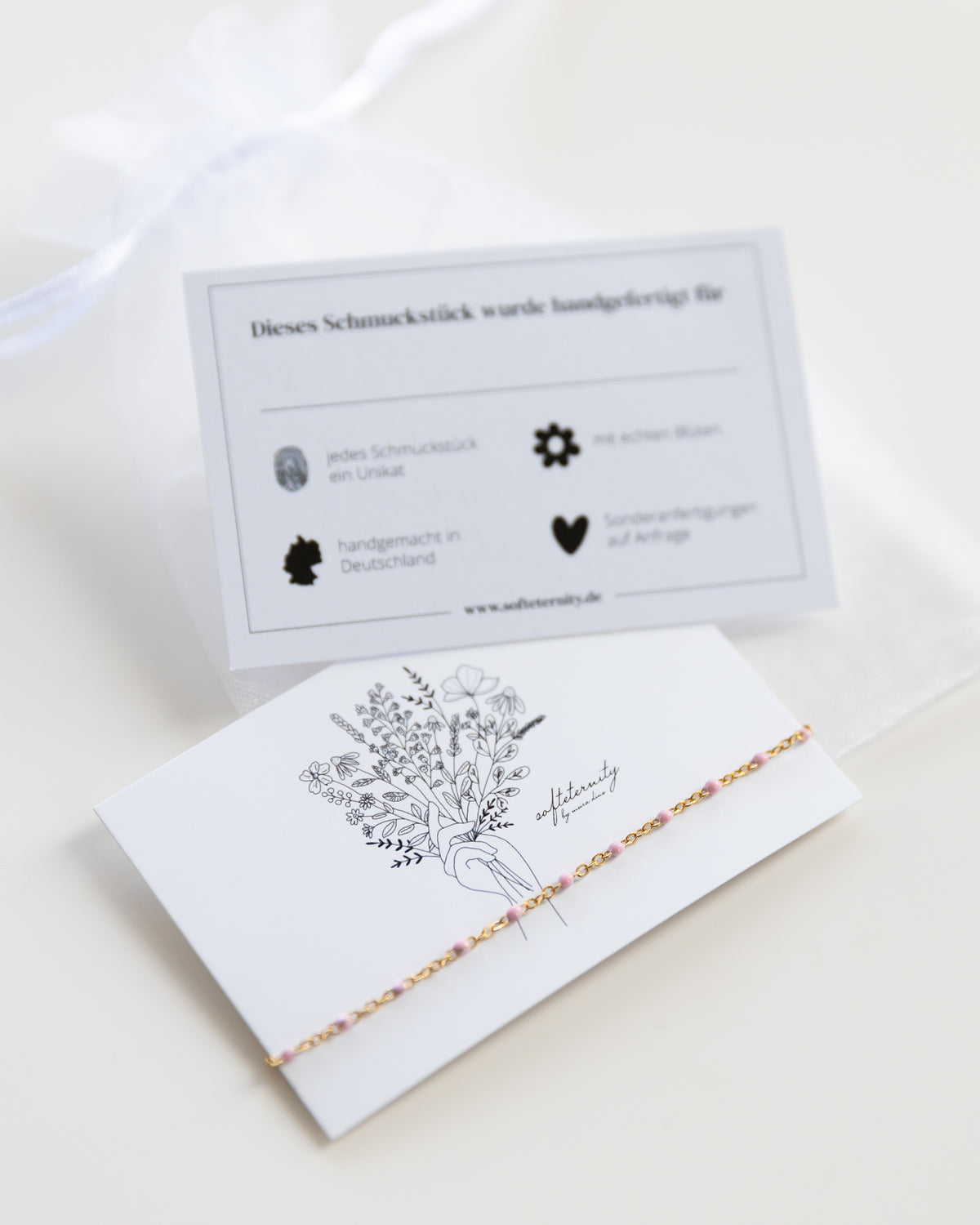 Armband “Rosa Spots” Gold