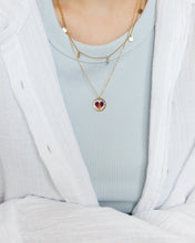 Lade das Bild in den Galerie-Viewer, Kette “Rose” mit echtem Rosenblatt Herz, Gold
