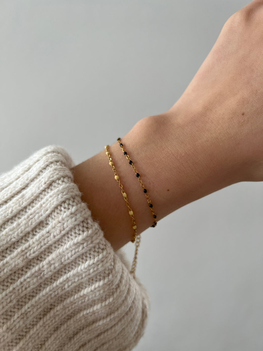Armband “Beige Spots” Gold