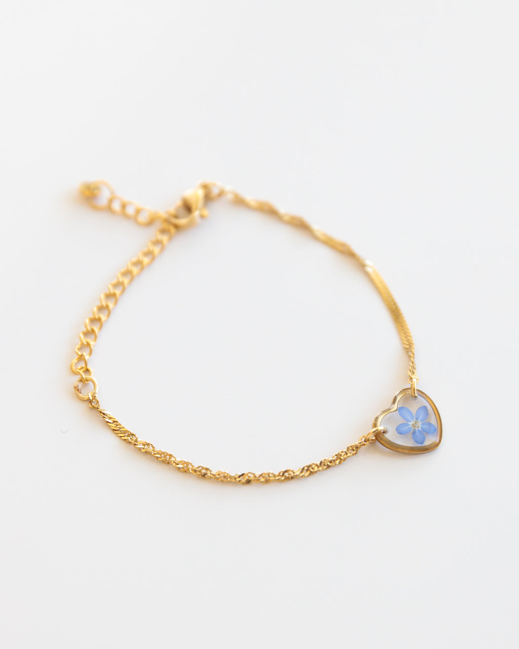 Armband „Pia Herz“ Edelstahl Gold